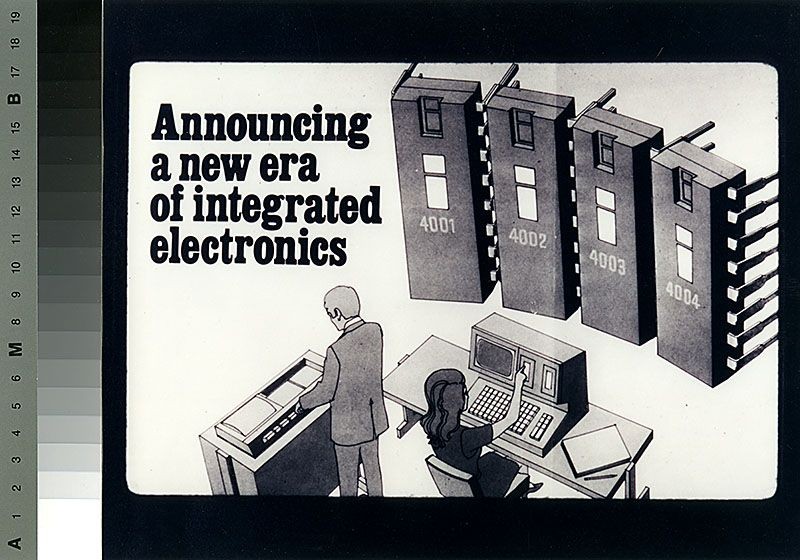 Intel introduces the first microprocessor (1971).